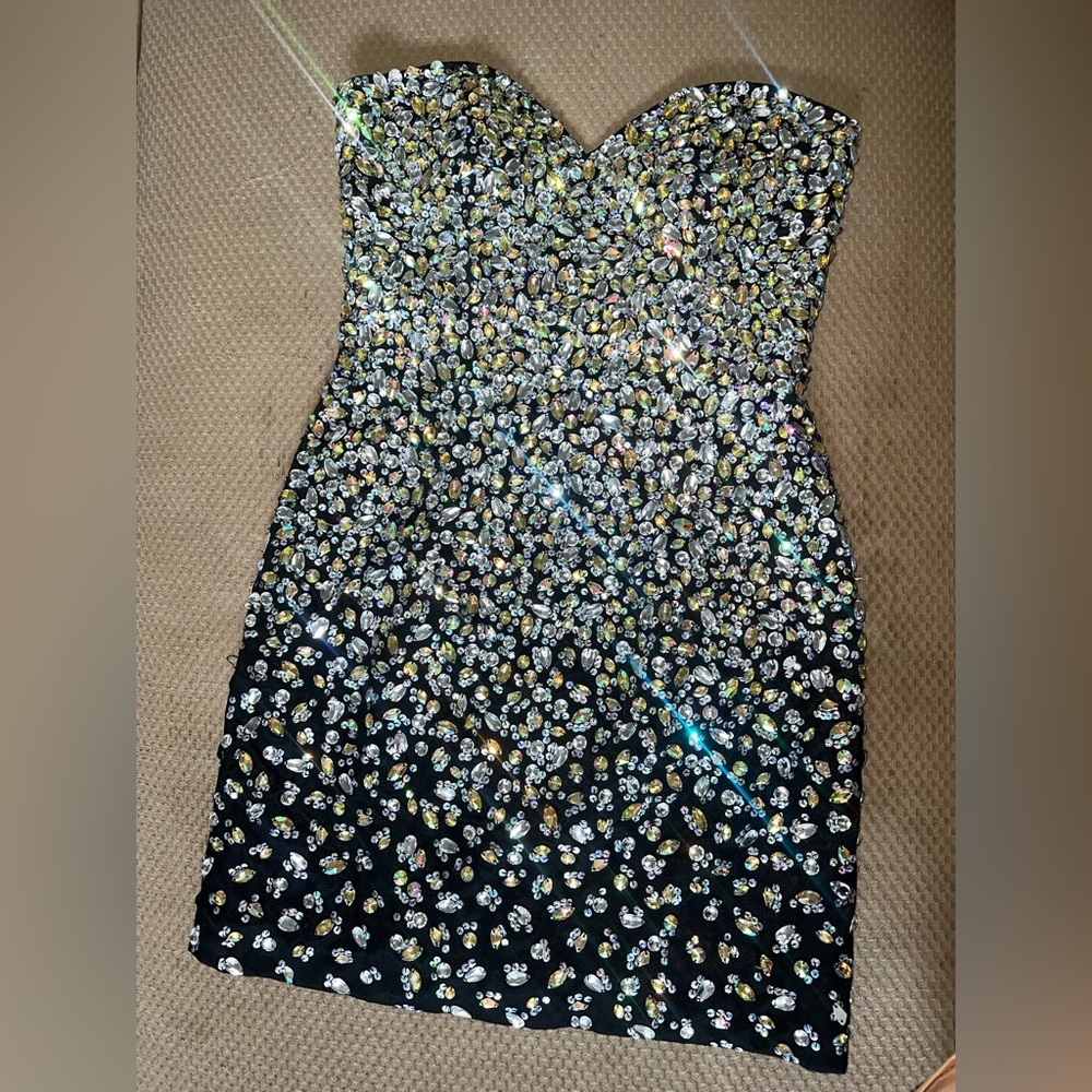 Black gem dress